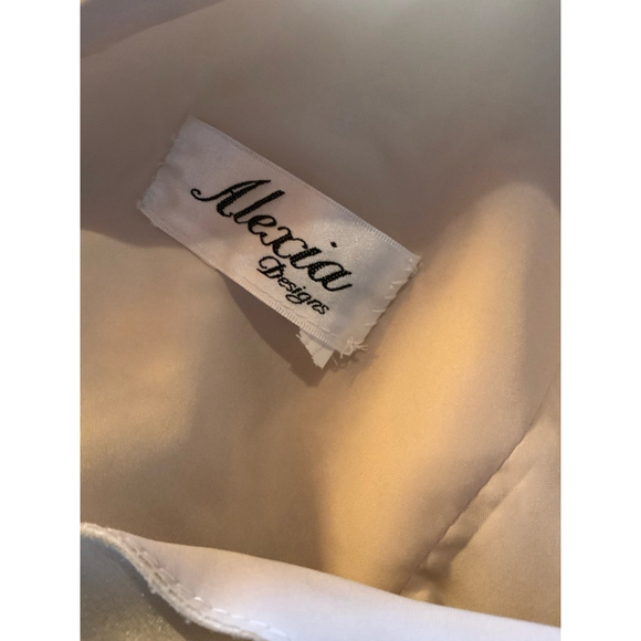 Alexia Designs Dress Model 4112 Size 4 Champagne - Picture 7 of 11
